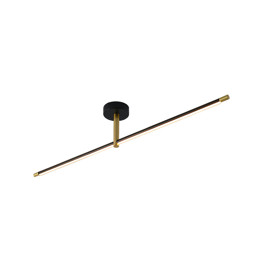 FENWICK MODERNIST BLACK AND GOLD LED CEILING LIGHT