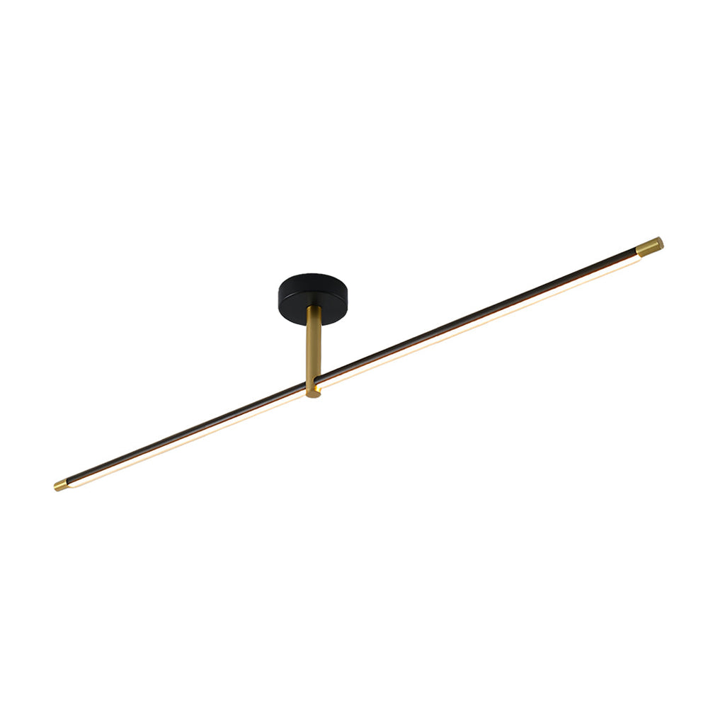 FENWICK MODERNIST BLACK AND GOLD LED CEILING LIGHT