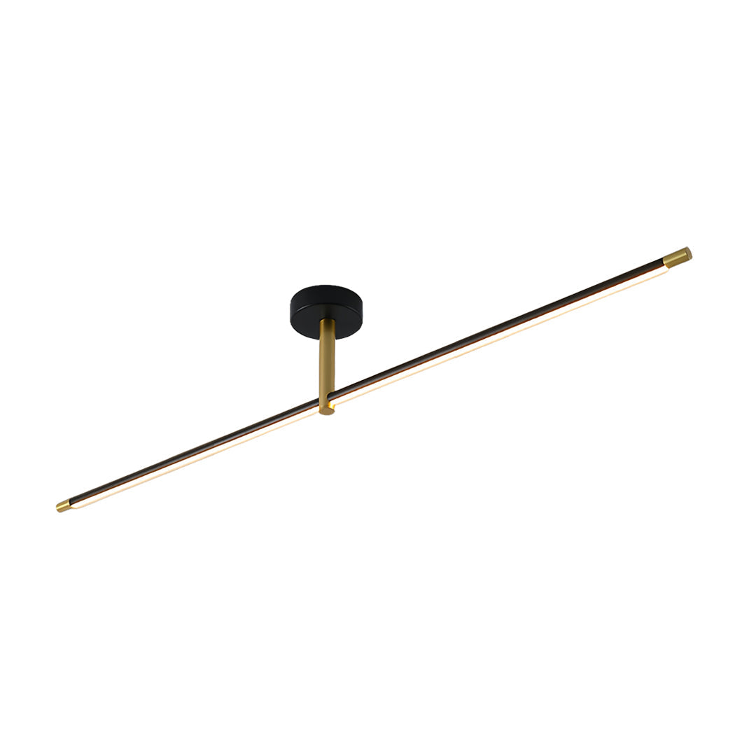 FENWICK MODERNIST BLACK AND GOLD LED CEILING LIGHT
