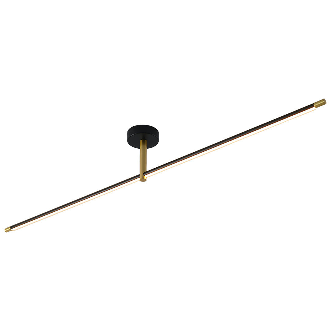 FENWICK MODERNIST BLACK AND GOLD LED CEILING LIGHT