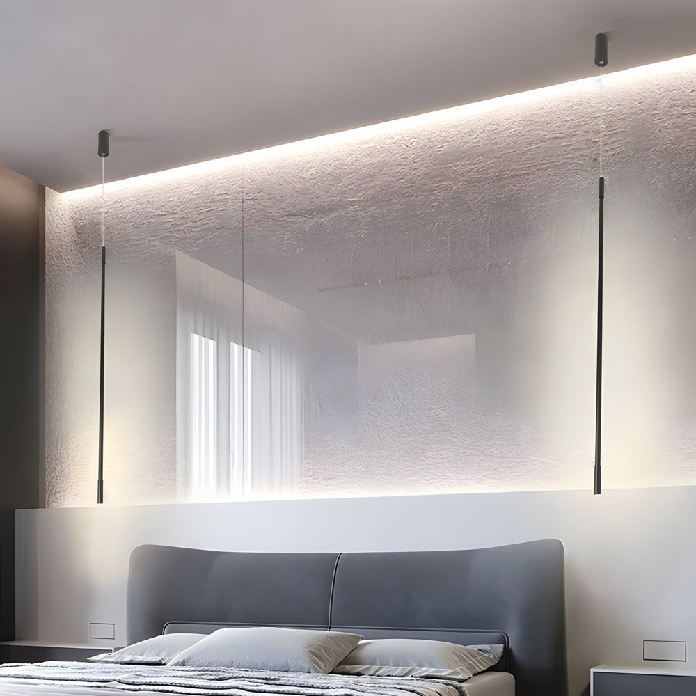 RAVENSDALE SLIMLINE BLACK LED PENDANT LIGHT
