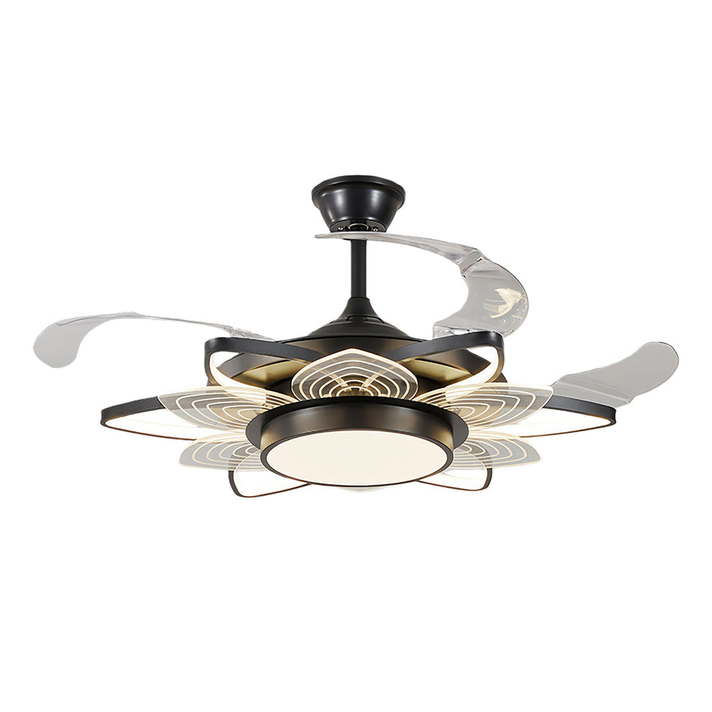 WINCHESTER BLACK IRON CEILING FAN WITH INTEGRATED LIGHTING