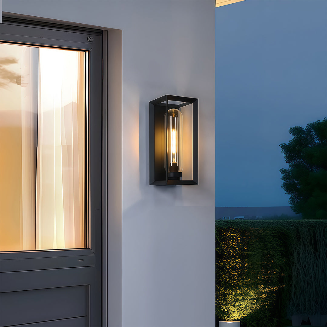 RAVENSWORTH SQUARE OUTDOOR WALL LIGHTING, MODERN WATER-RESISTANT DESIGN