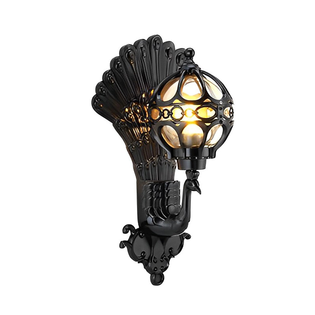 RAVENSHIRE VINTAGE PEACOCK OUTDOOR WALL LANTERN