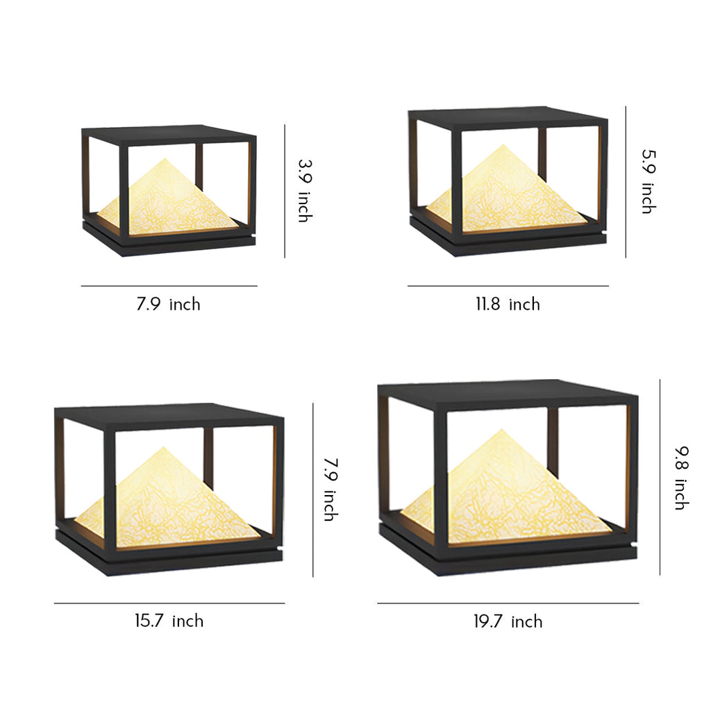 WINDSOR MARBLE COLUMN OUTDOOR ILLUMINATOR