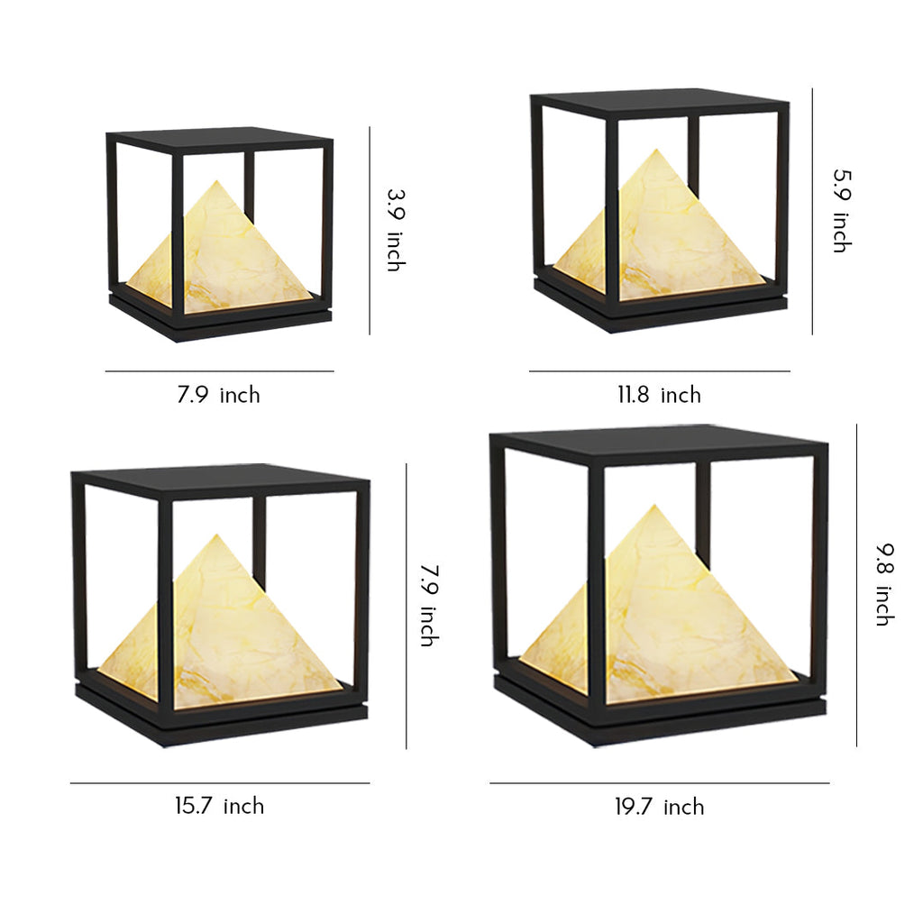 WINDSOR MARBLE COLUMN OUTDOOR ILLUMINATOR