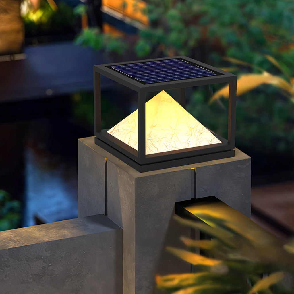 WINDSOR MARBLE COLUMN OUTDOOR ILLUMINATOR