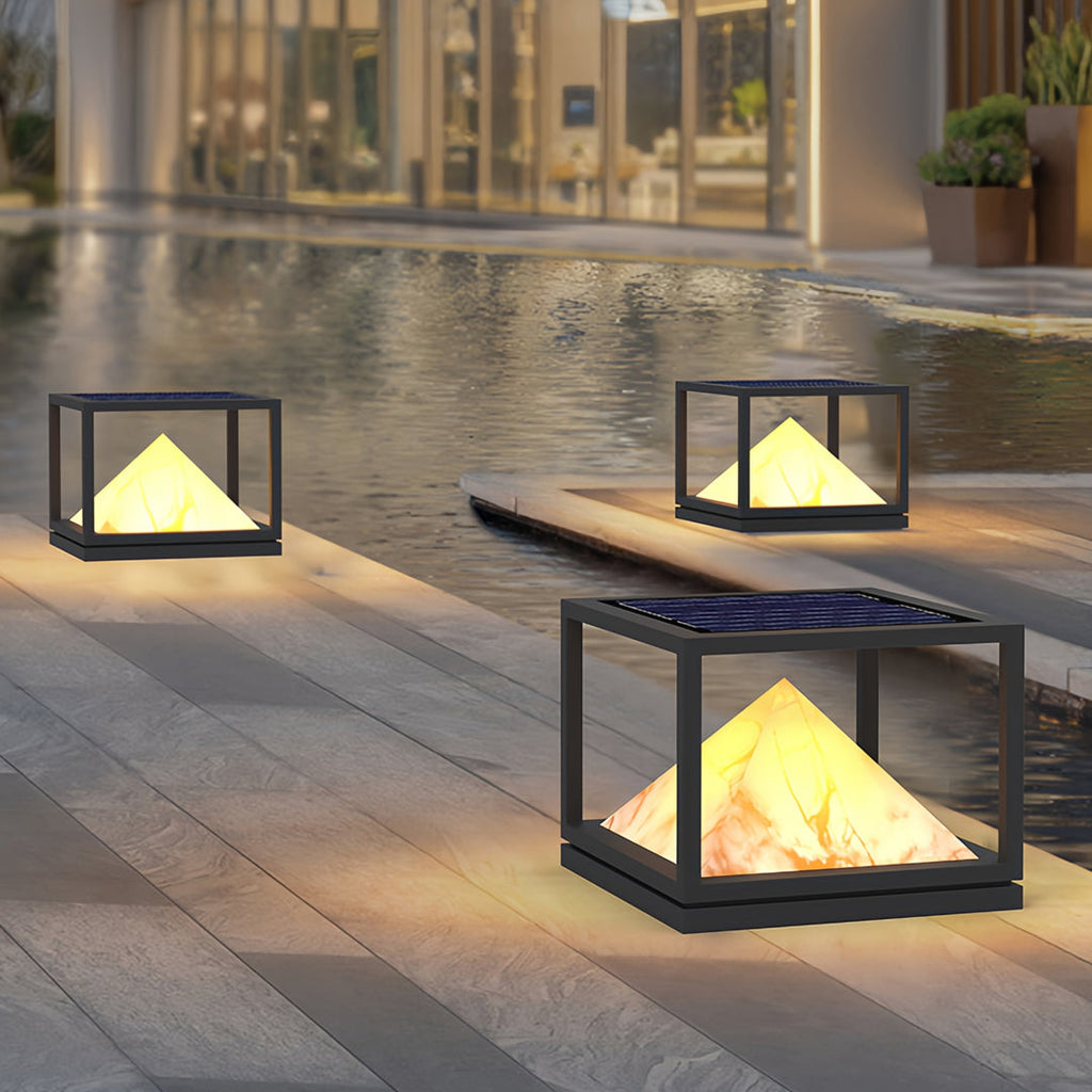WINDSOR MARBLE COLUMN OUTDOOR ILLUMINATOR