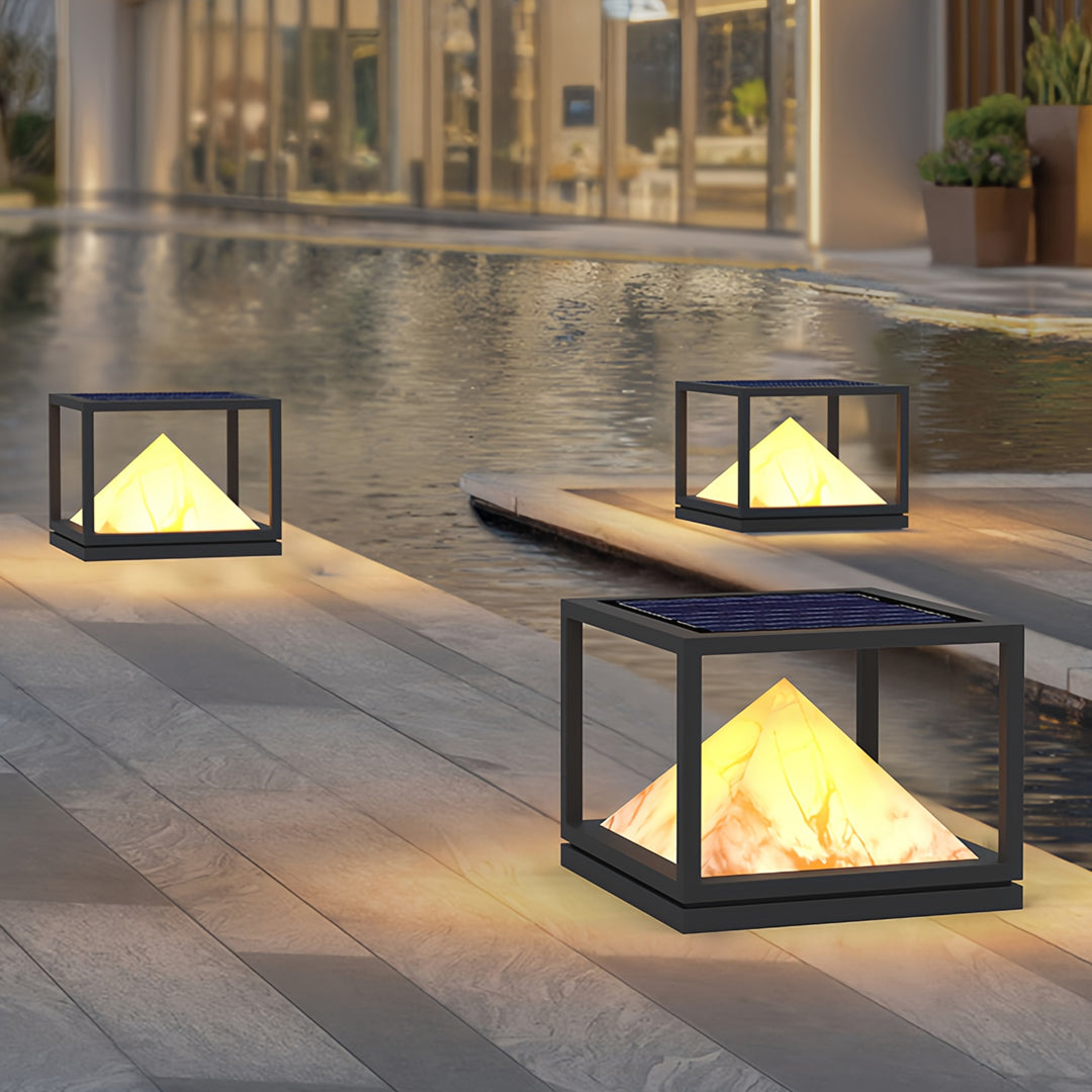 WINDSOR MARBLE COLUMN OUTDOOR ILLUMINATOR