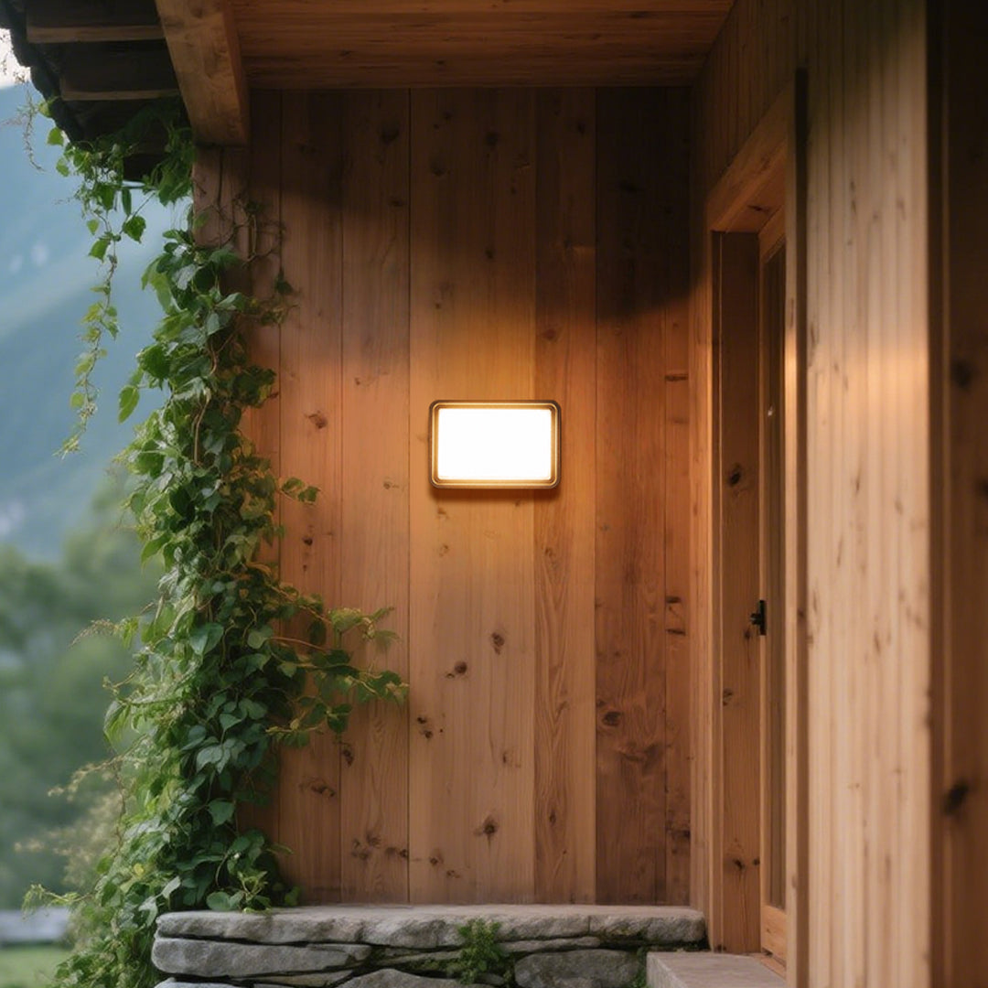 FENWICK SQUARE LED OUTDOOR LANTERN, WEATHER-RESISTANT AMBIENCE LIGHT