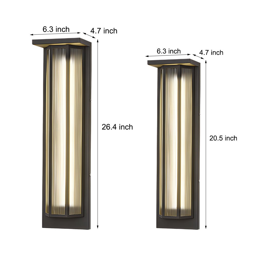 RAVENWATER RECTANGULAR CLEAR ACRYLIC OUTDOOR ILLUMINATOR