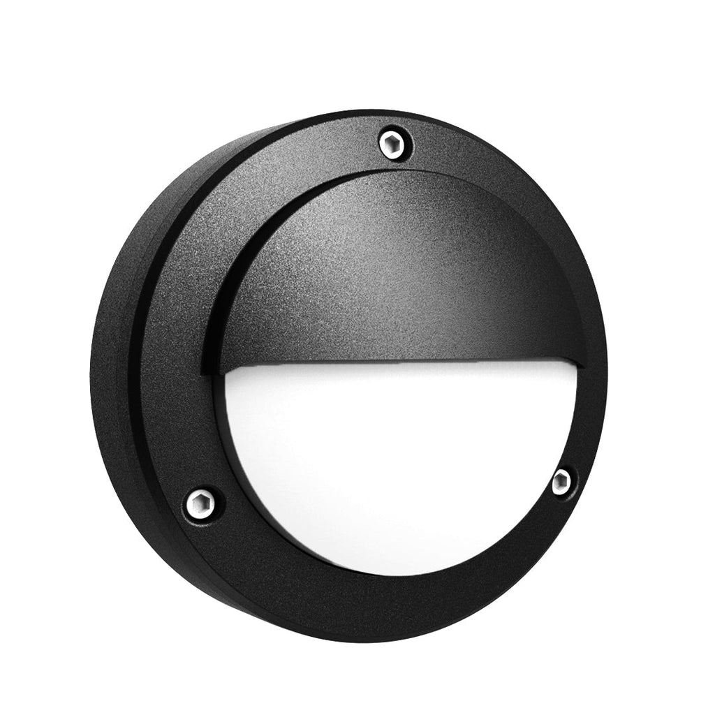 WINDSOR CIRCLE OUTDOOR LIGHTING FIXTURE, WEATHER-RESISTANT MINIMALIST DESIGN