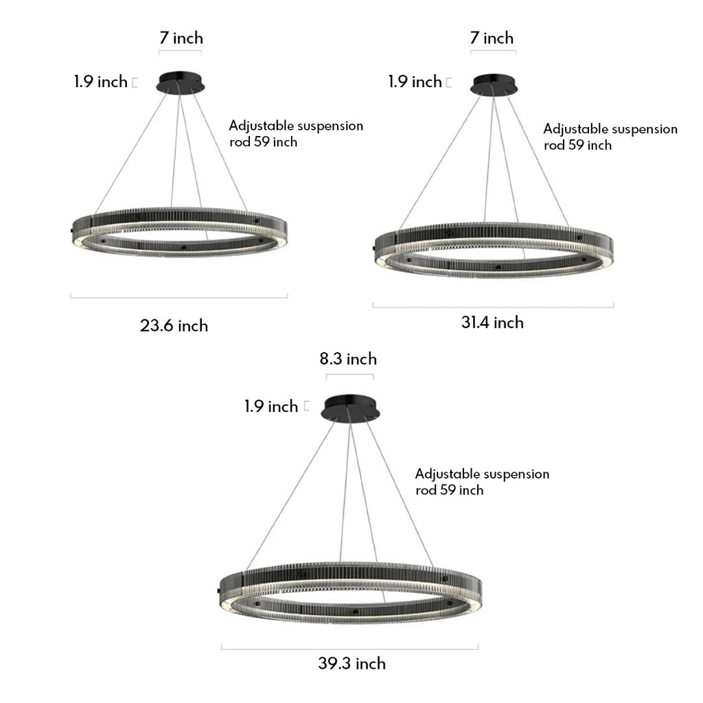 RAVENSTEAD BLACK ORBITAL CHANDELIER