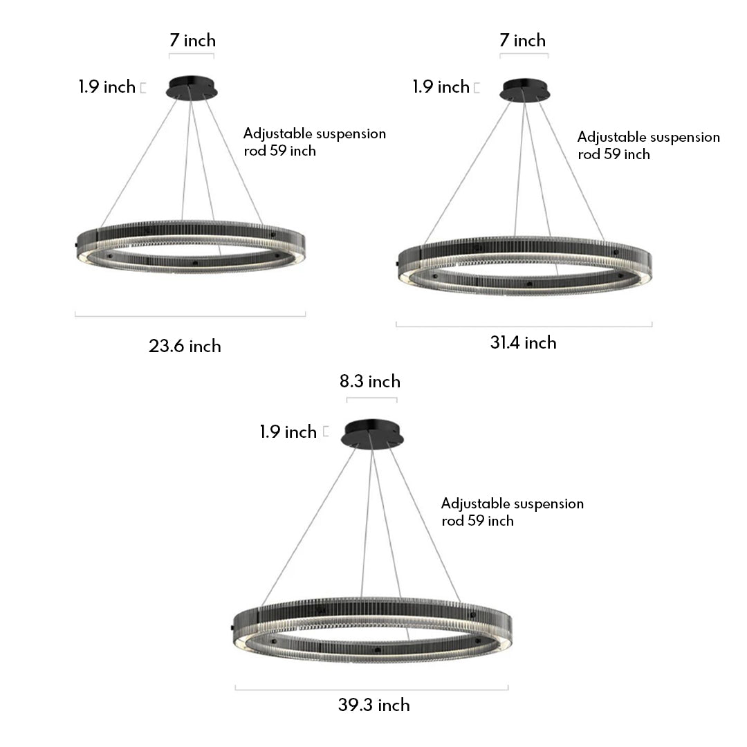 RAVENSTEAD BLACK ORBITAL CHANDELIER