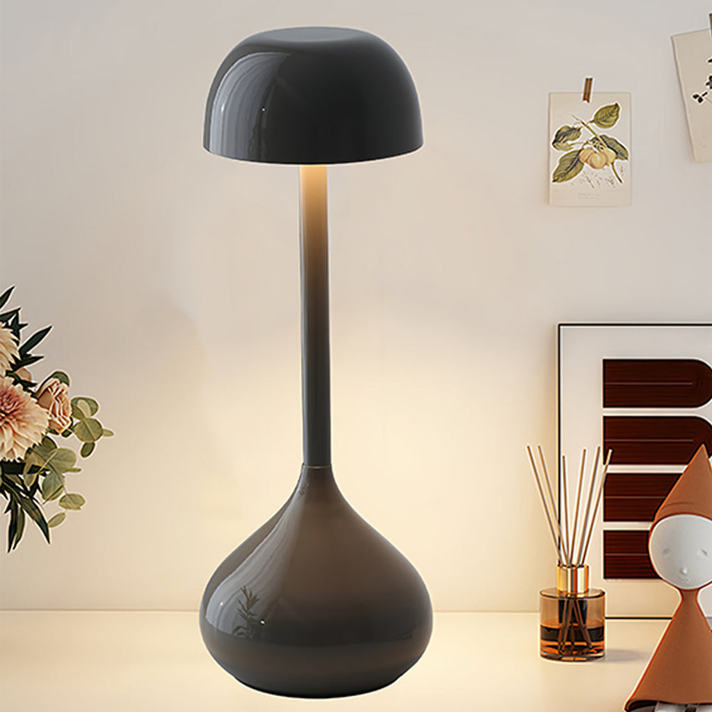 WHITBY GOURD METAL RECHARGEABLE TABLE LANTERN