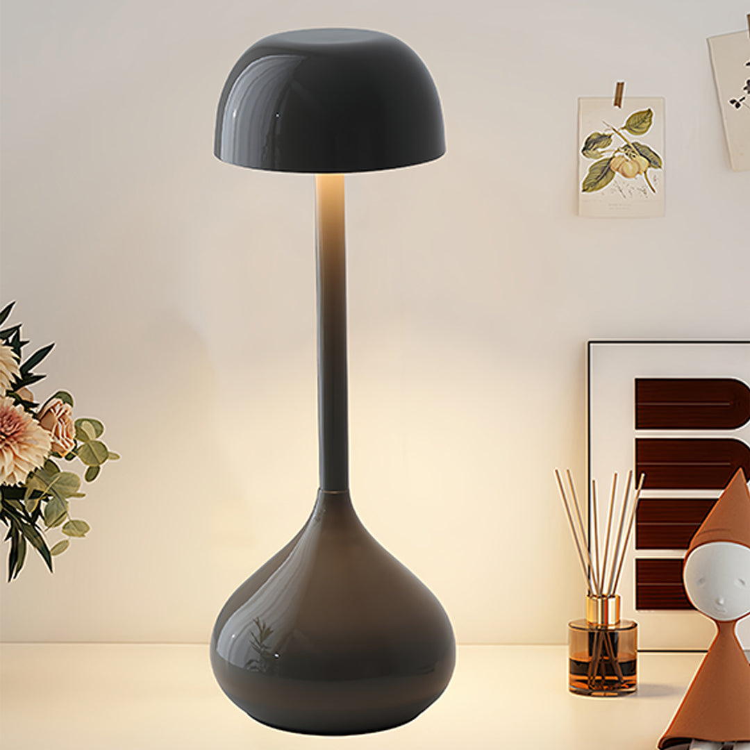 WHITBY GOURD METAL RECHARGEABLE TABLE LANTERN