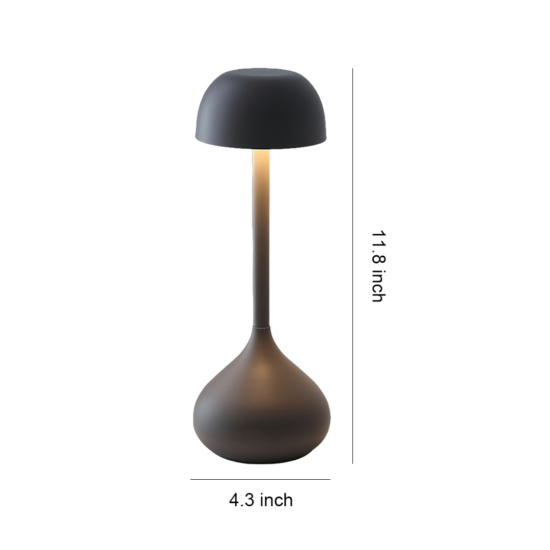 WHITBY GOURD METAL RECHARGEABLE TABLE LANTERN