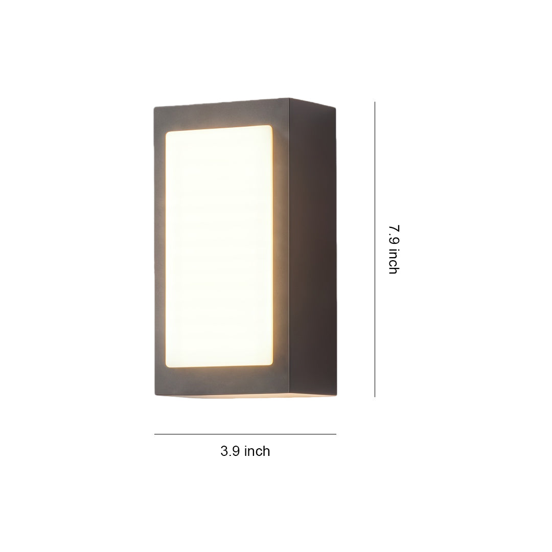 RAVENHALL MINIMALIST BLACK WALL SCONCE WITH WEATHER-RESISTANT DESIGN