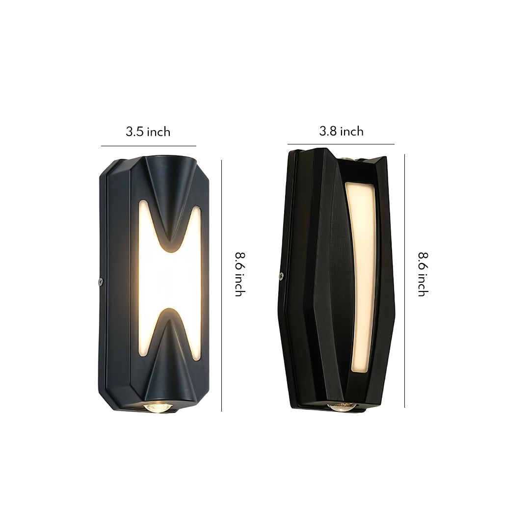 WINTHROPE GEOMETRIC OUTDOOR WALL SCONCE