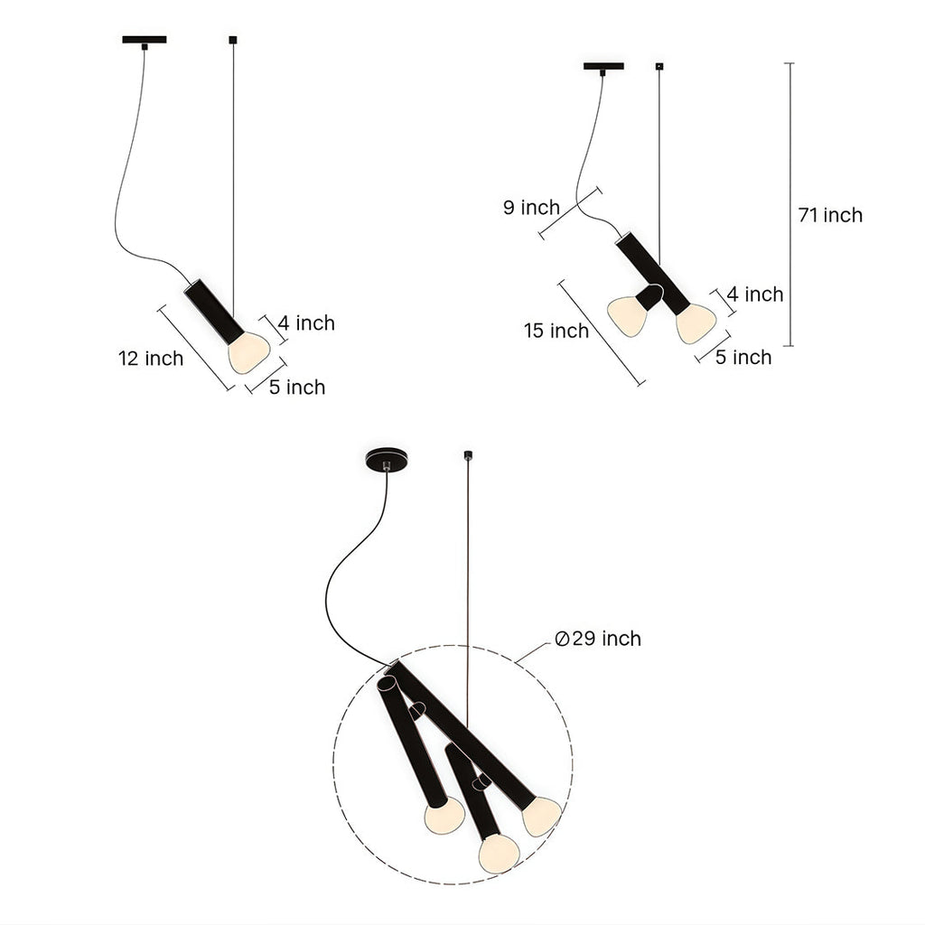 RAVENHURST CIRCULAR BLACK PENDANT LIGHT