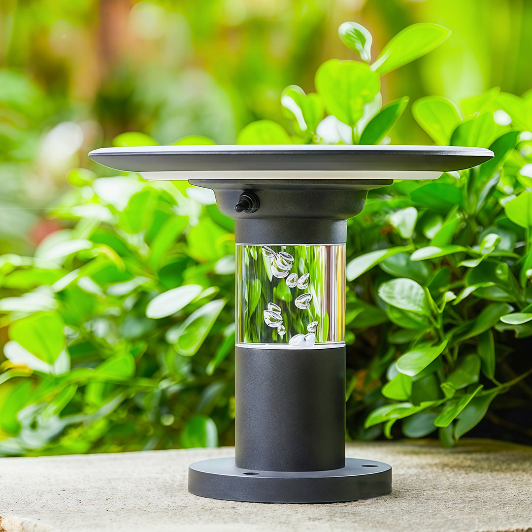 CHARLESTON ALUMINUM SOLAR GARDEN POST LIGHT