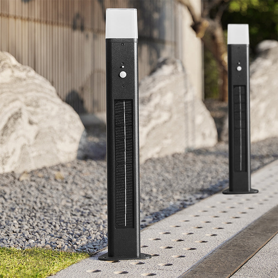 WINDSOR SOLAR ILLUMINATION PATHWAY BOLLARD WITH MOTION DETECTION