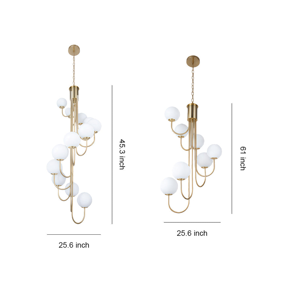 WINDSOR SPIRAL ORB CEILING LUMINAIRE