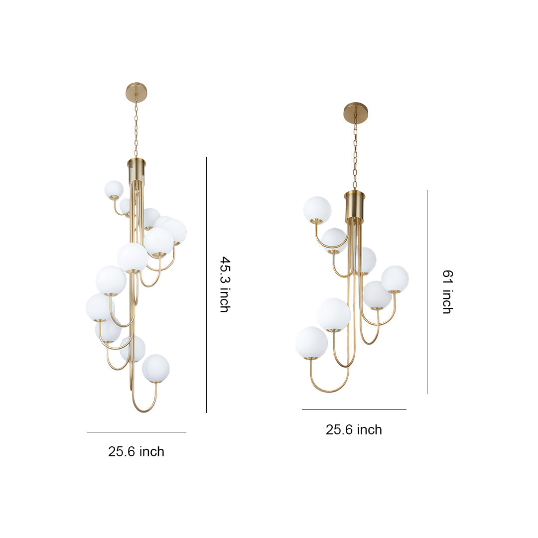 WINDSOR SPIRAL ORB CEILING LUMINAIRE