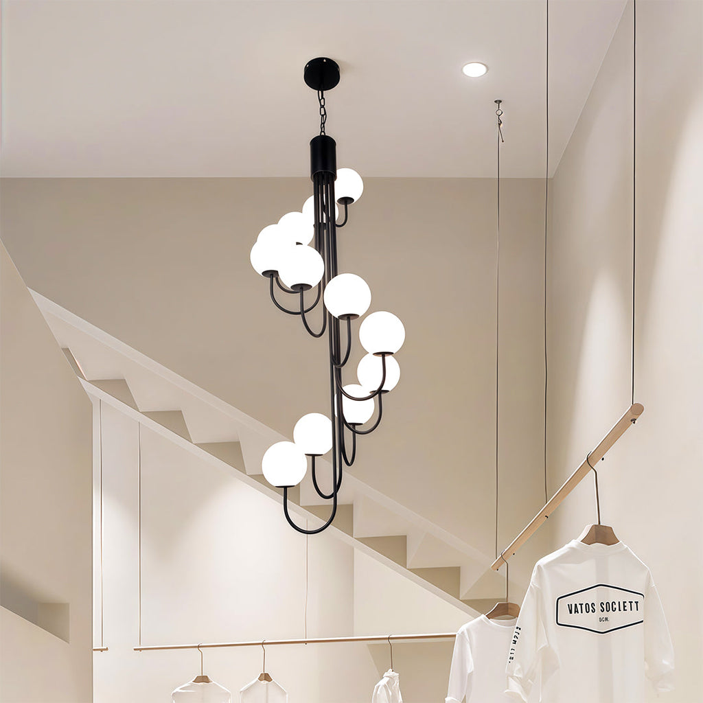 WINDSOR SPIRAL ORB CEILING LUMINAIRE