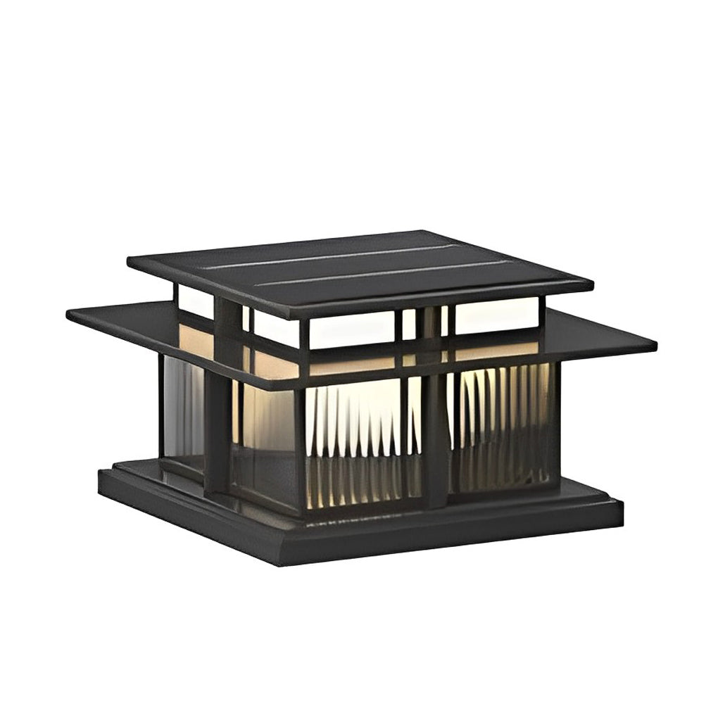 WINTHORPE OUTDOOR LED PILLAR LANTERN WITH WEATHERPROOF DESIGN