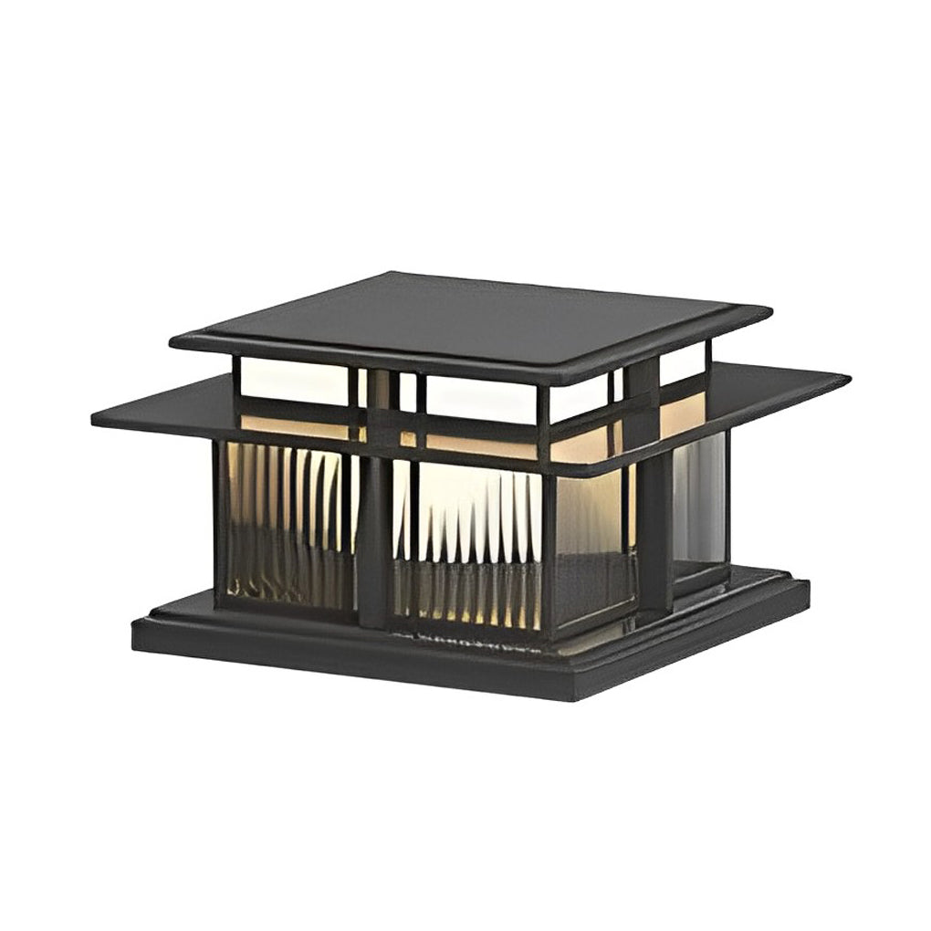 WINTHORPE OUTDOOR LED PILLAR LANTERN WITH WEATHERPROOF DESIGN