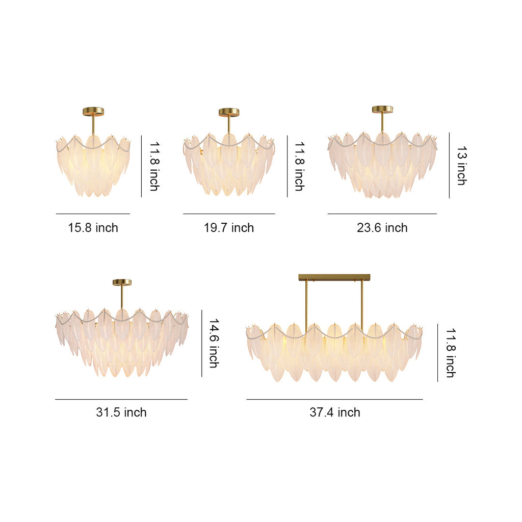 WINTHORPE PLUMAGE COPPER CEILING LUMINAIRE