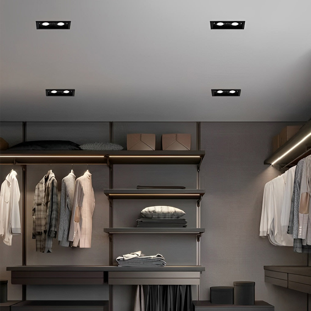 RAVENSHILL RECTANGULAR TWIN RECESSED ILLUMINATOR
