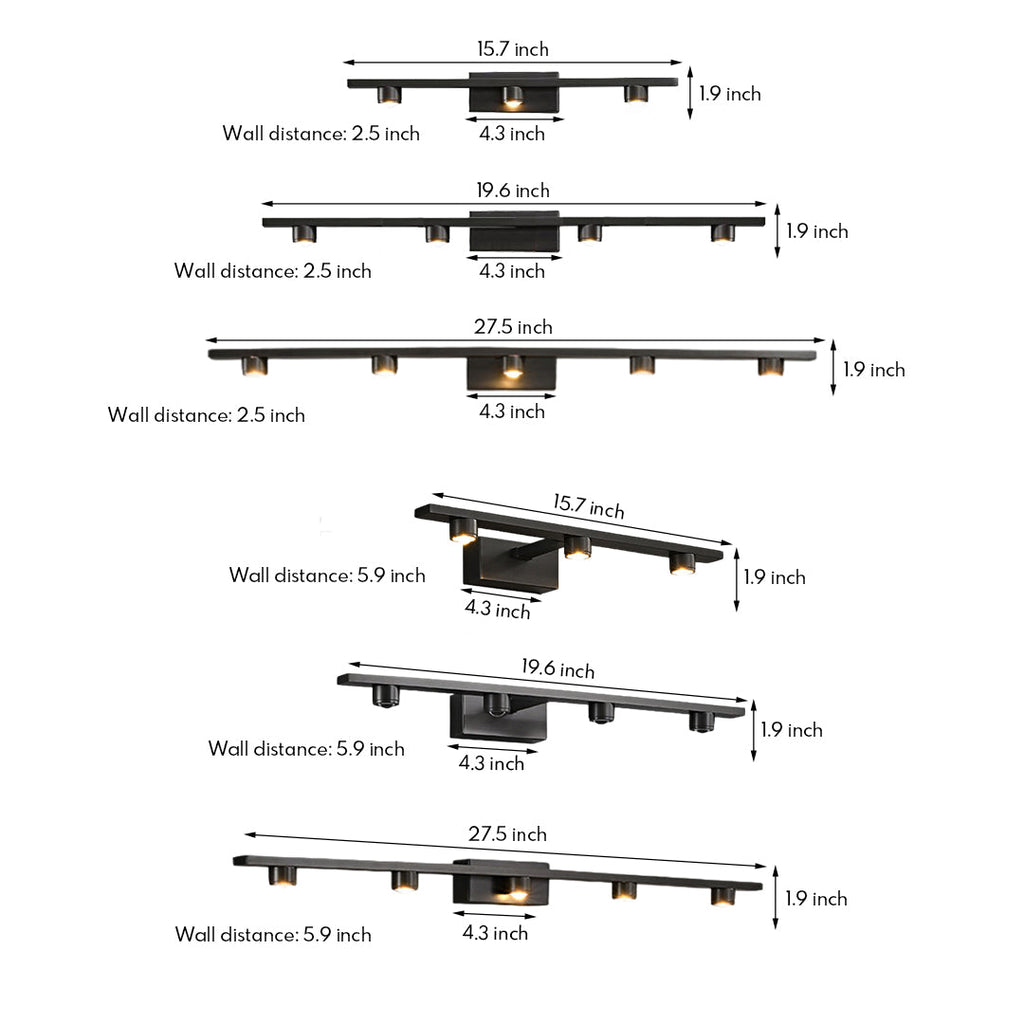 RAVENHALL MODERN BATHROOM LED MIRROR LUMINAIRE