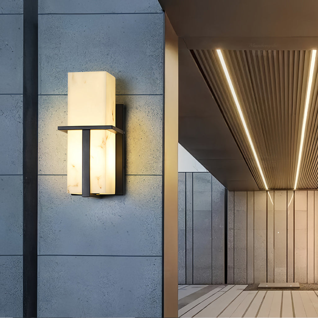 RAVENHURST OUTDOOR MARBLE-STYLE WALL SCONCE