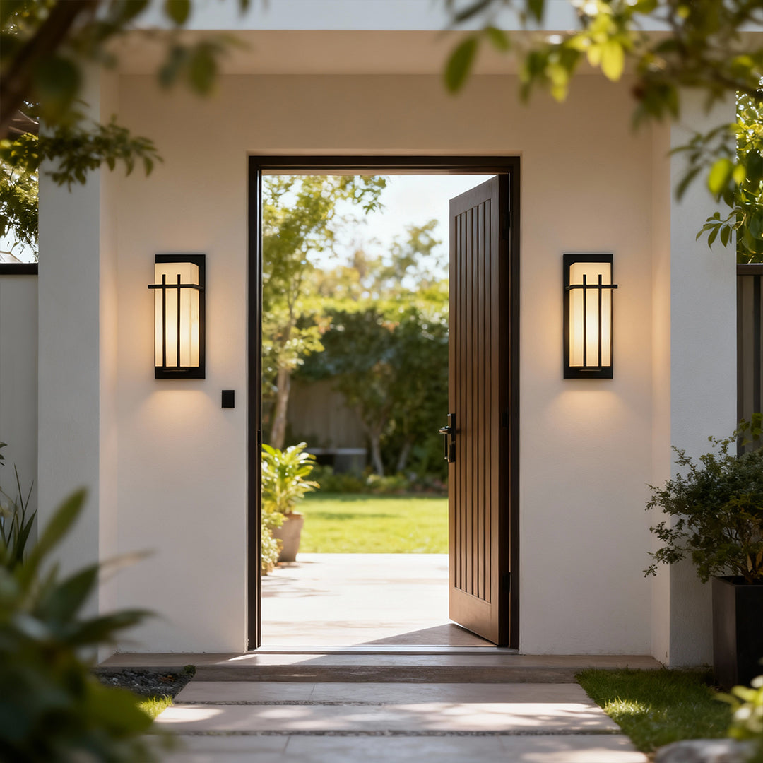 RAVENHURST OUTDOOR MARBLE-STYLE WALL SCONCE