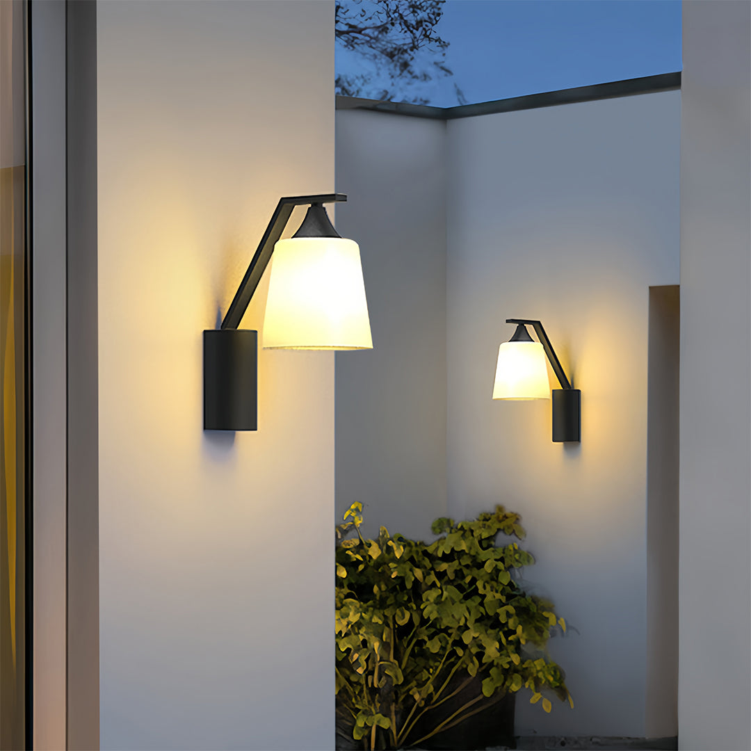 RAVENHURST BLACK IRON OUTDOOR WALL LANTERN