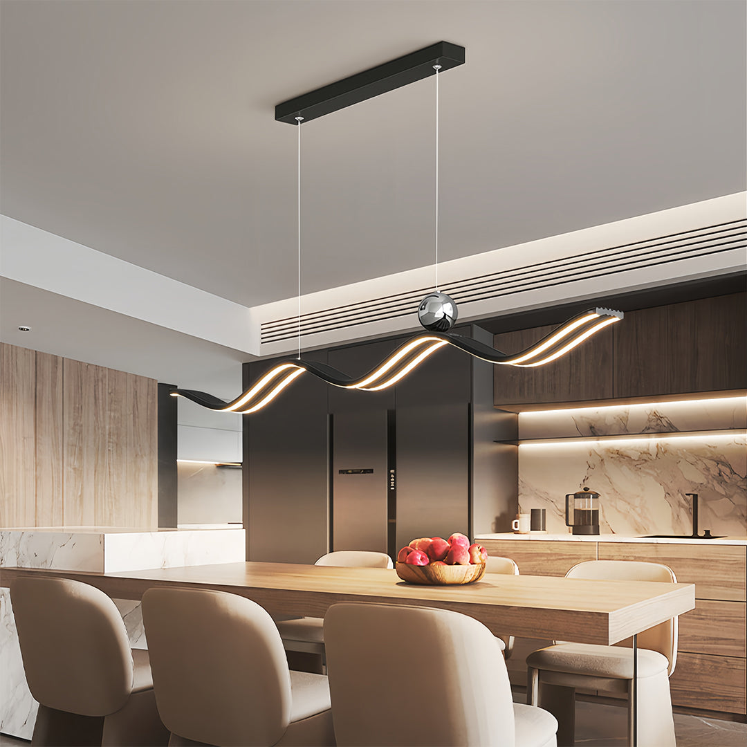 WHITBY WAVE MODERN PENDANT LIGHT