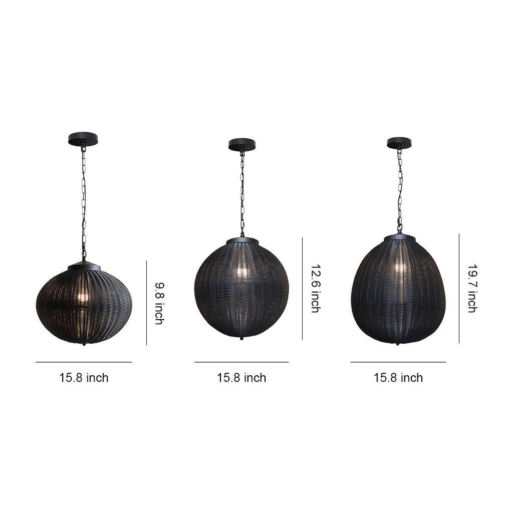 RAVENSCROFT HANDWOVEN OUTDOOR CEILING LANTERN