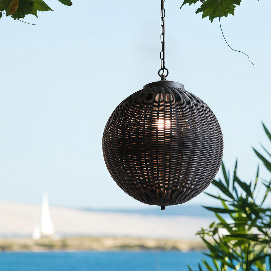 RAVENSCROFT HANDWOVEN OUTDOOR CEILING LANTERN