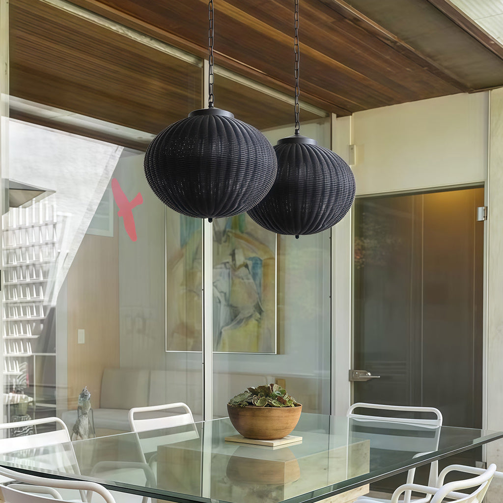 RAVENSCROFT HANDWOVEN OUTDOOR CEILING LANTERN