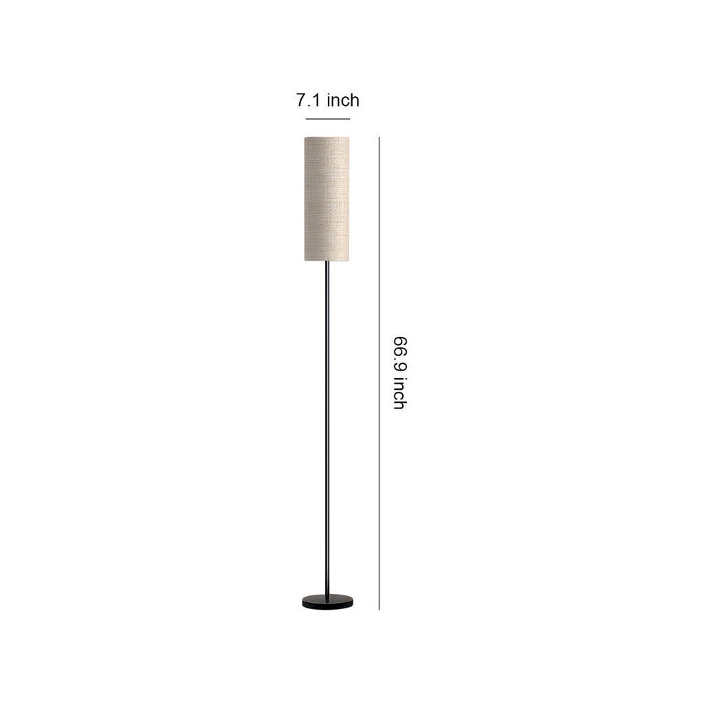 RAVENHALL IRON POST LAMP WITH LINEN SHADE