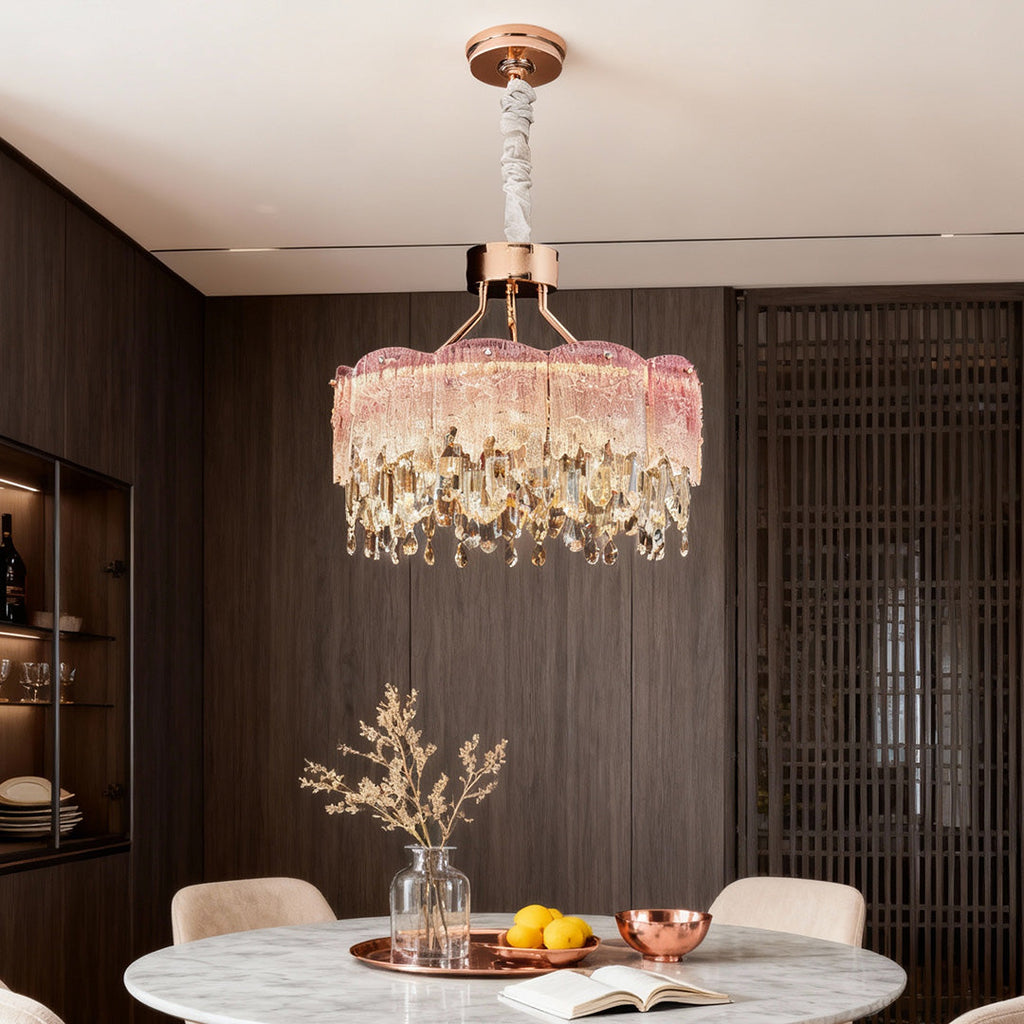 CHARLESTON CRYSTAL FRINGE CEILING LUMINAIRE