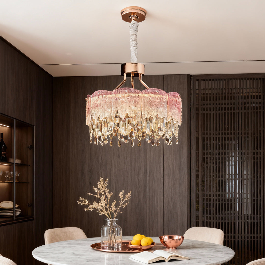 CHARLESTON CRYSTAL FRINGE CEILING LUMINAIRE