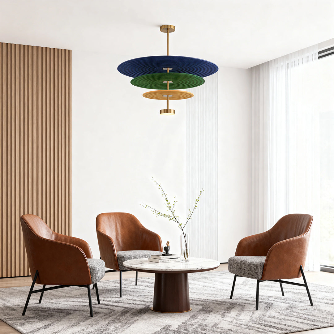 CHATHAM TRIO SOUND-ABSORBING FELT CHANDELIER
