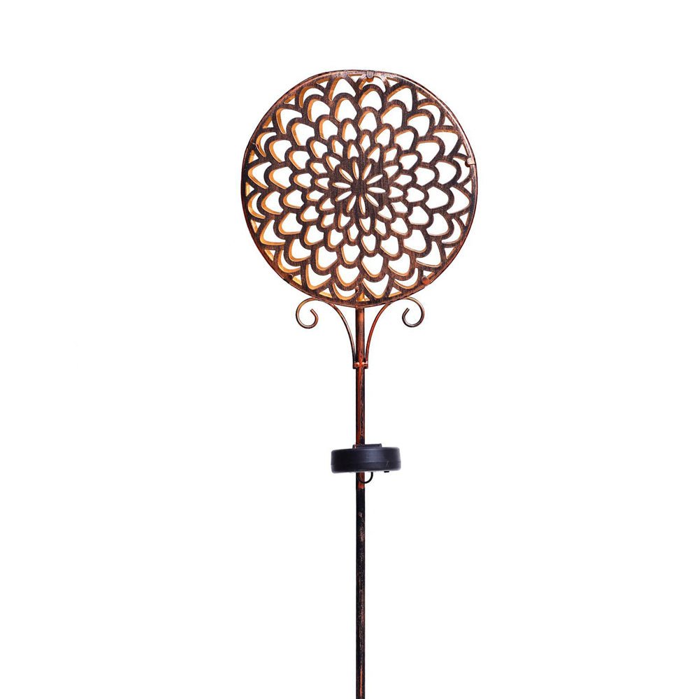 WINDSOR SOLAR-FILLED DRUM LANTERN, METAL OUTDOOR GARDEN ILLUMINATOR