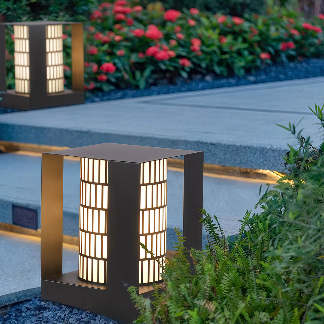 WINTERBOURNE LED GARDEN POST LIGHT WITH WATER-RESISTANT DESIGN