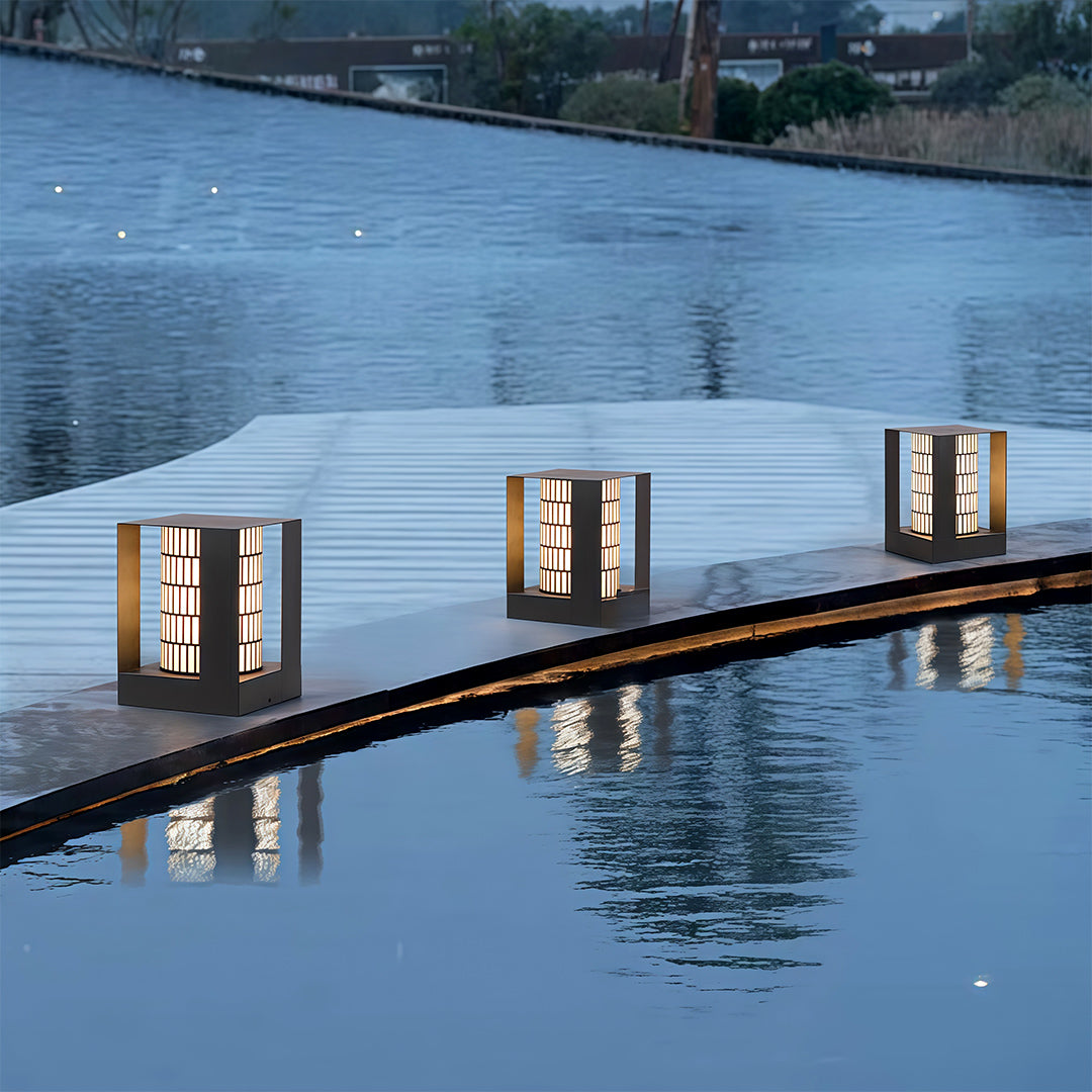 WINTERBOURNE LED GARDEN POST LIGHT WITH WATER-RESISTANT DESIGN