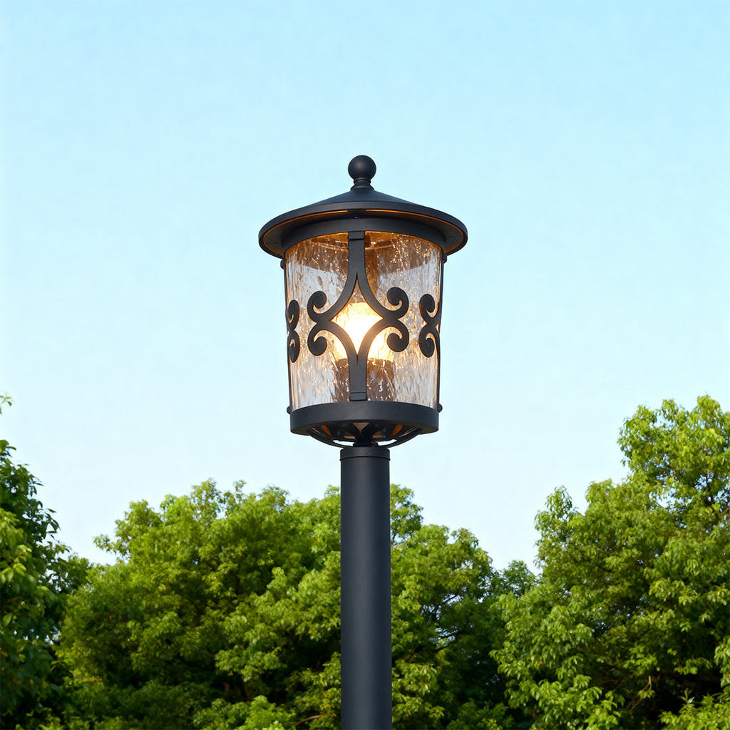 FENWICK RUSTIC GARDEN BOLLARD LANTERN