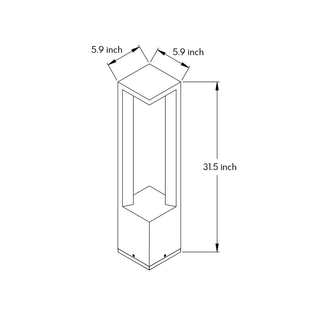 RAVENSHIRE CUTOUT ILLUMINATED GARDEN PILLAR